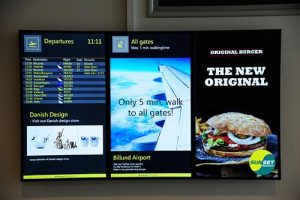 Home InfoScreens digitaal display demonstreert de kracht van informatieschermen voor effectieve communicatie in kantoren en hotels