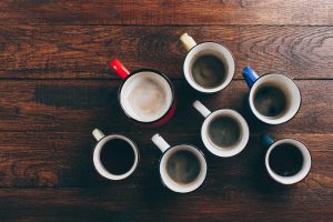 Home Berekening van het aantal koffiebekers op kantoor gebaseerd op teamgrootte, bezoekers en duurzaamheidsprincipes.